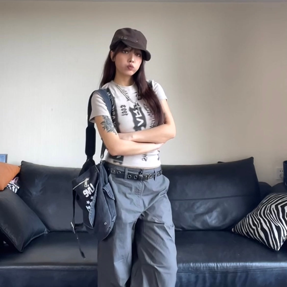 Live and Young Gothic Bag