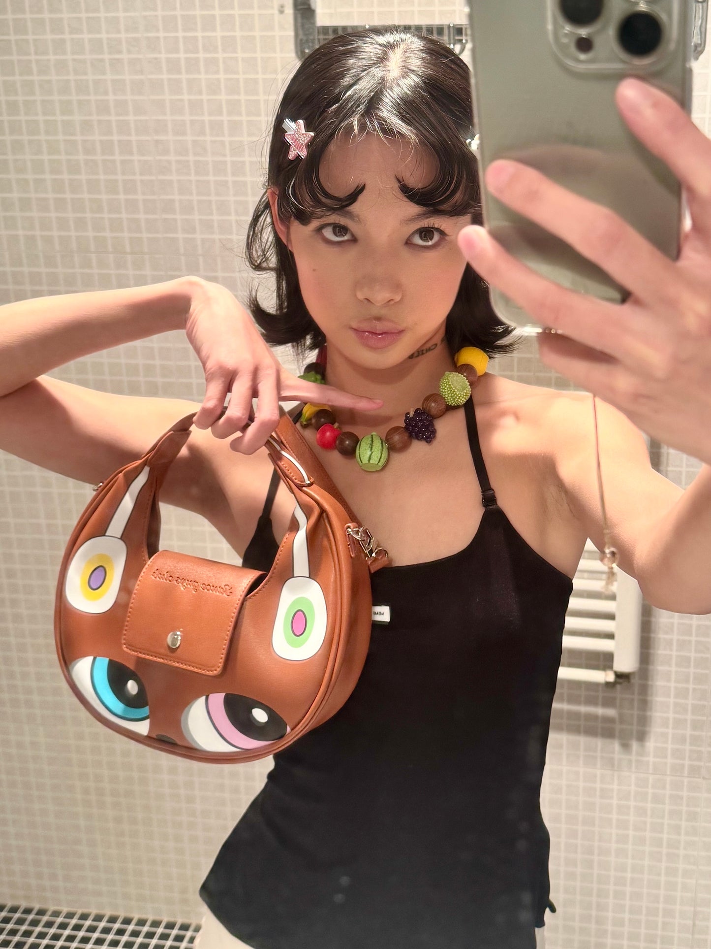 Bear printed Handbag