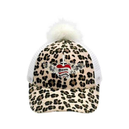 leopard print cap