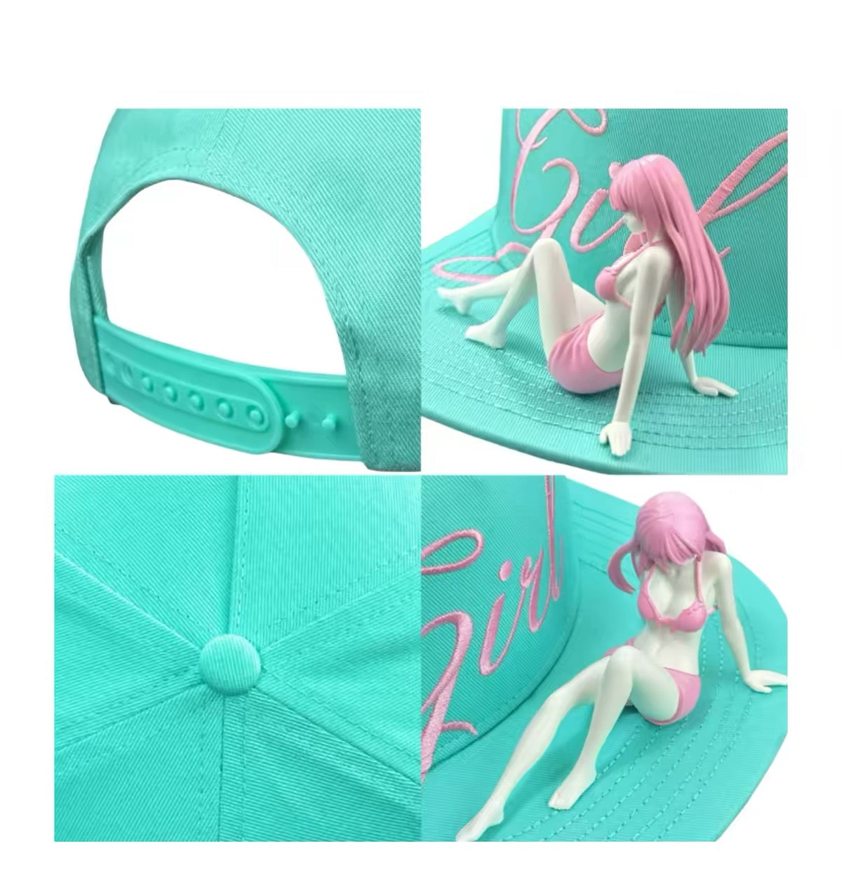 Resin 3D printed girl's hat