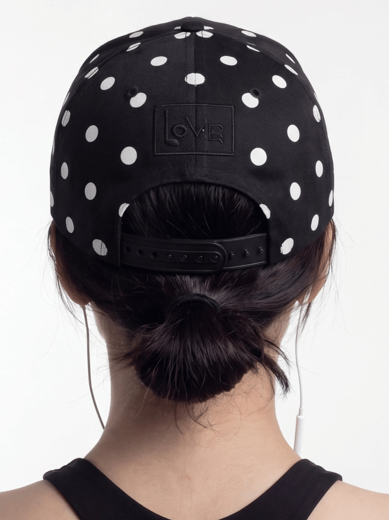 Dot- flat brim hat