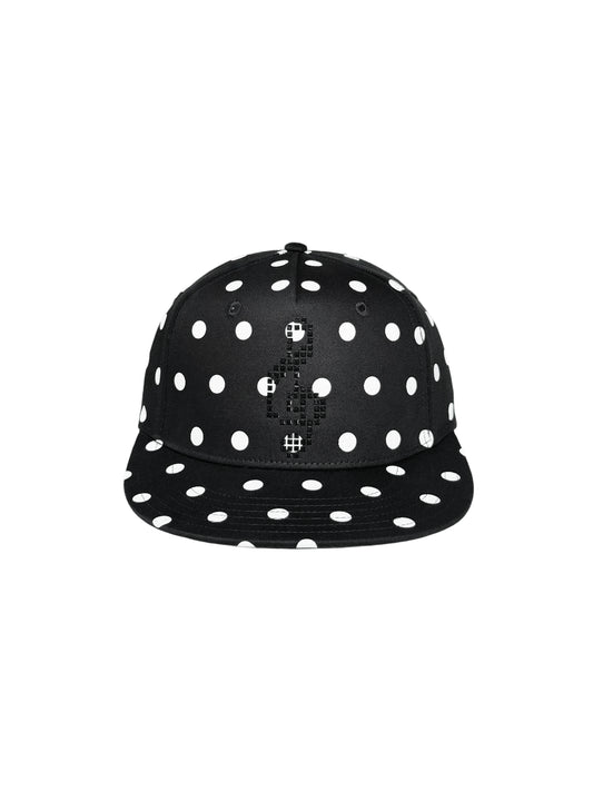 Dot- flat brim hat