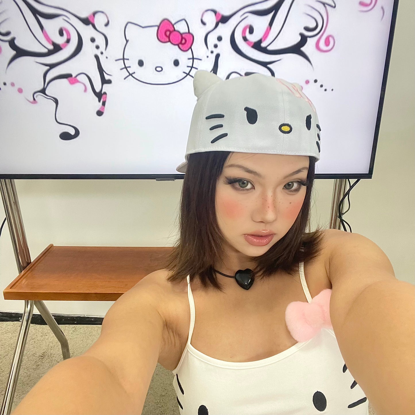 Hello Kitty Pink Leopard Print Cap