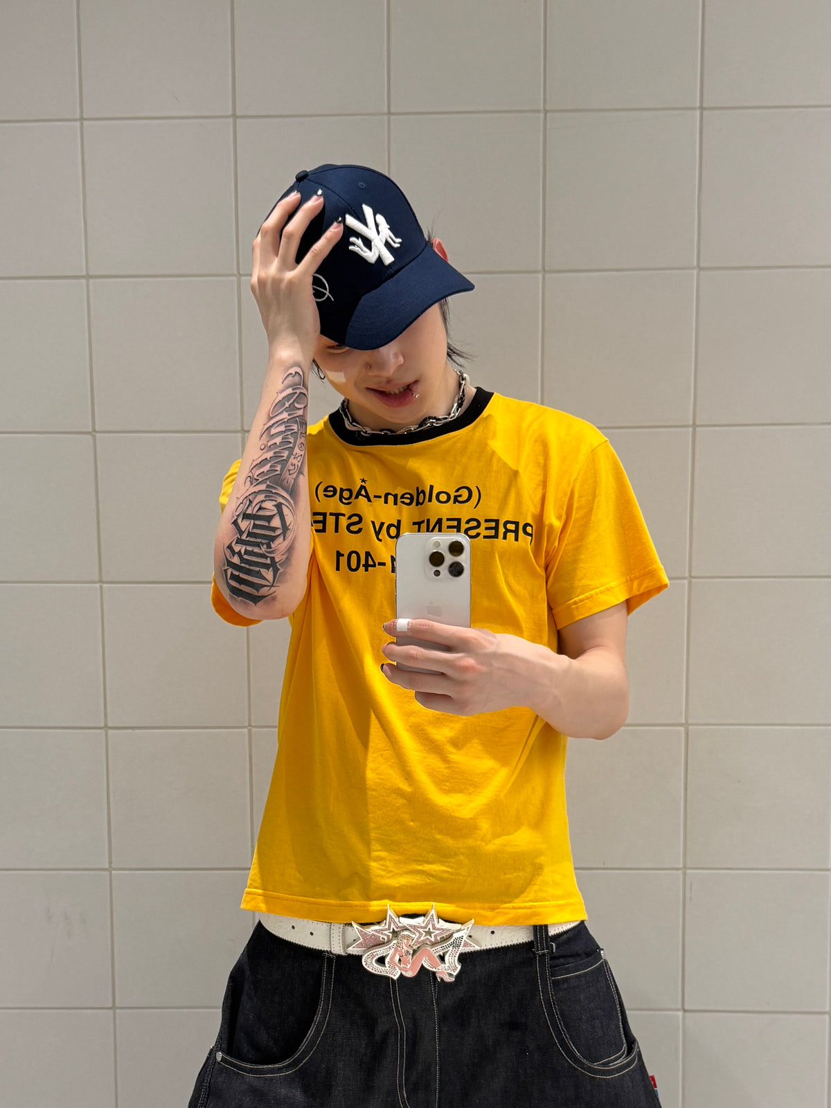 Letter embroidery baseball cap