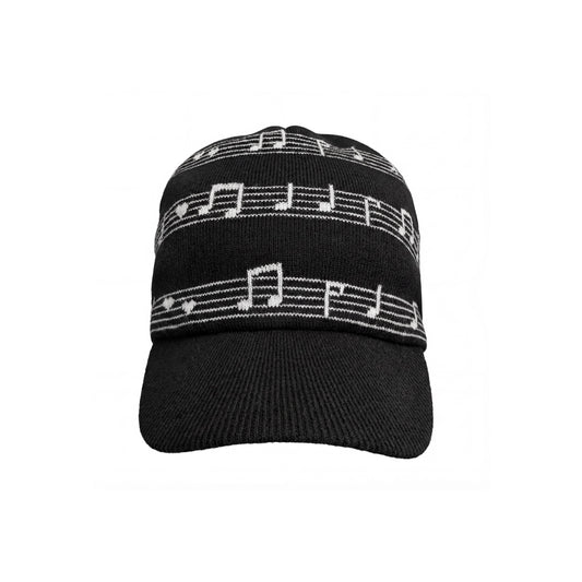 Musical note knitted hat