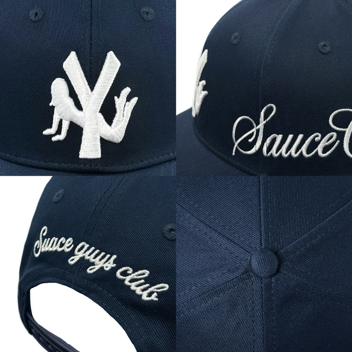 Letter embroidery baseball cap