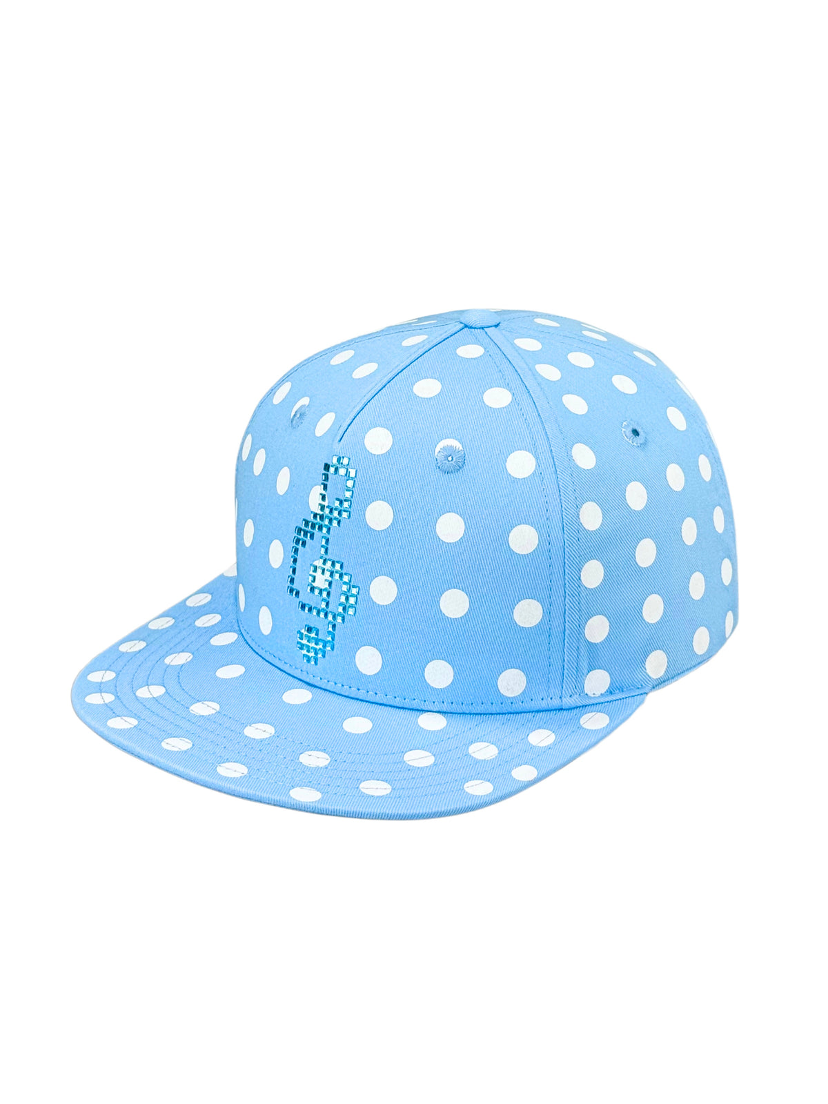 Dot- flat brim hat