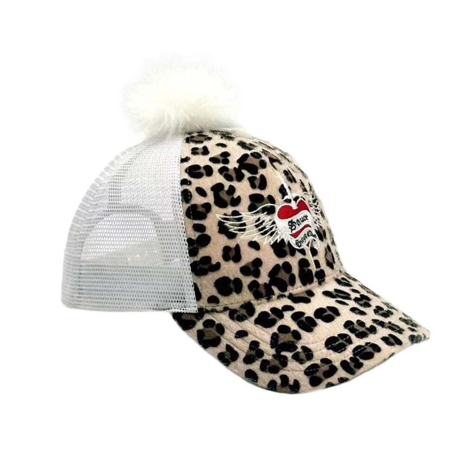 leopard print cap
