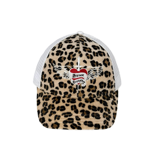 leopard print cap