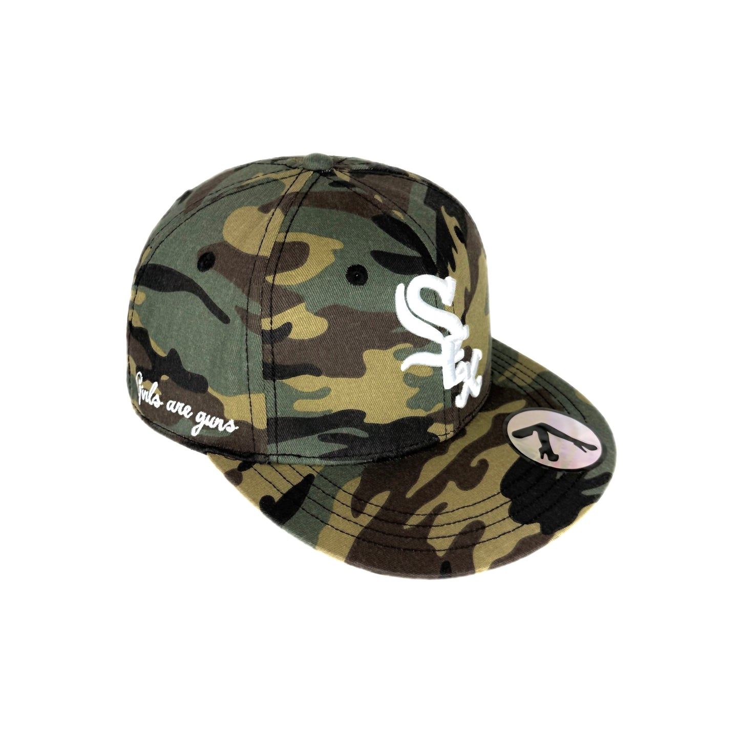 Camouflage flat cap