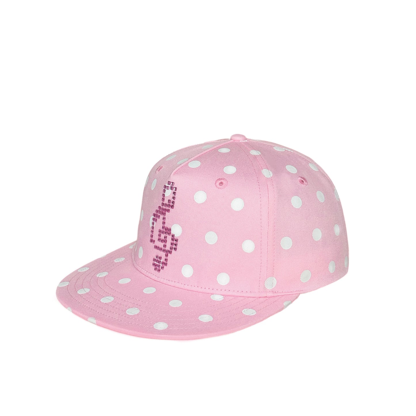 Dot- flat brim hat