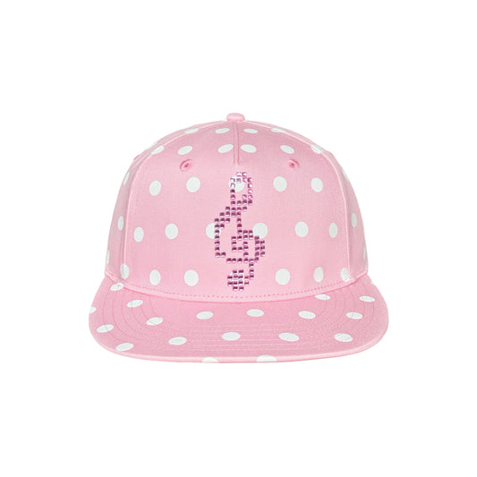 Dot- flat brim hat