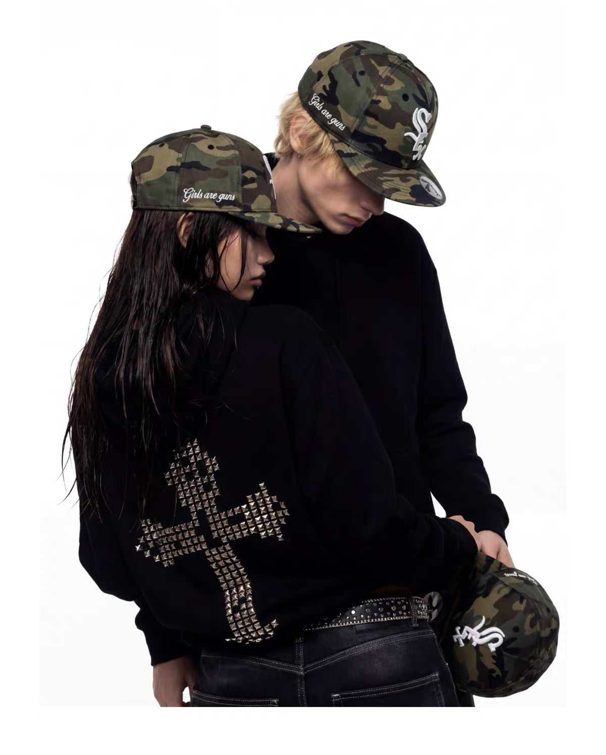 Camouflage flat cap