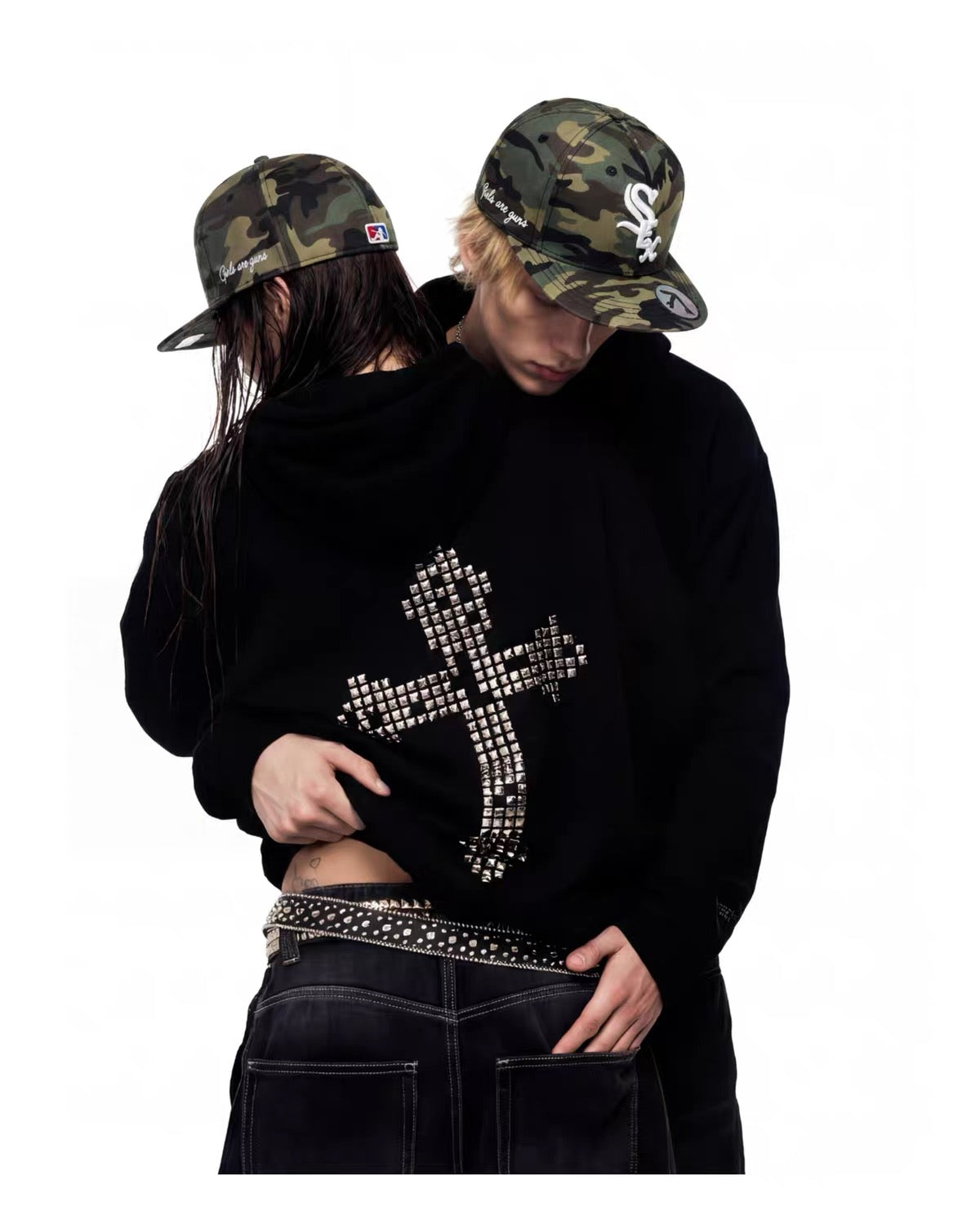 Camouflage flat cap