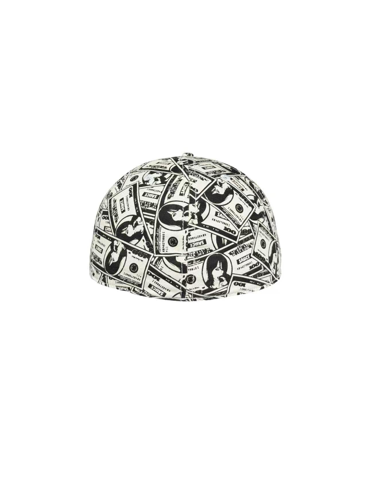 American dollar printed hat with size options