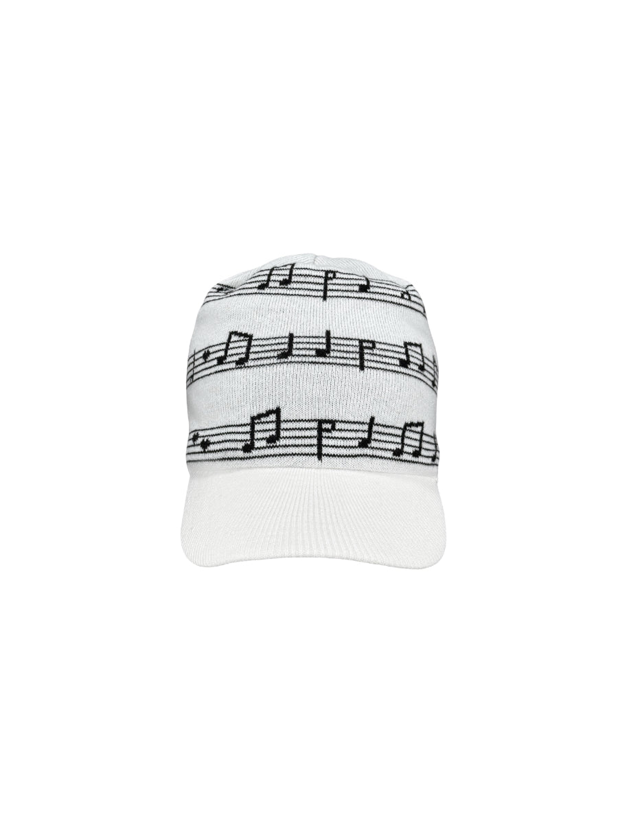 Musical note knitted hat