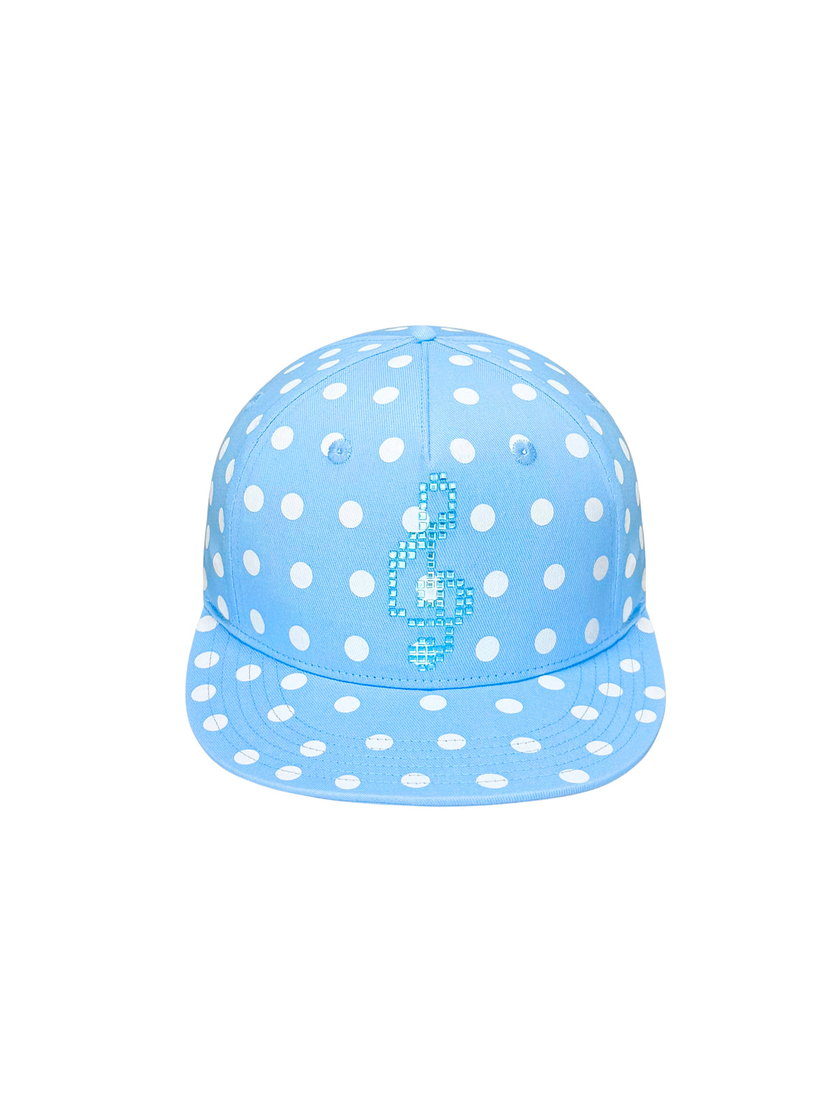 Dot- flat brim hat